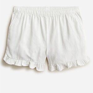 J Crew Girls' ruffle pull-on short in soft chino BF476